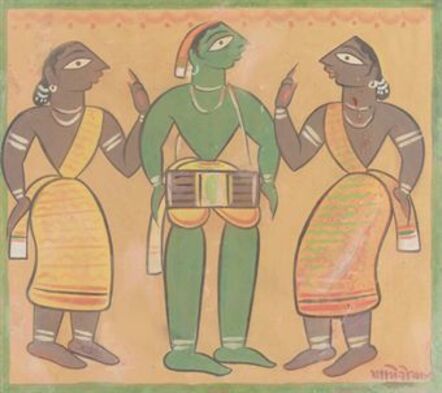 Jamini Roy, ‘Untitled (Drummer with Sandals)’