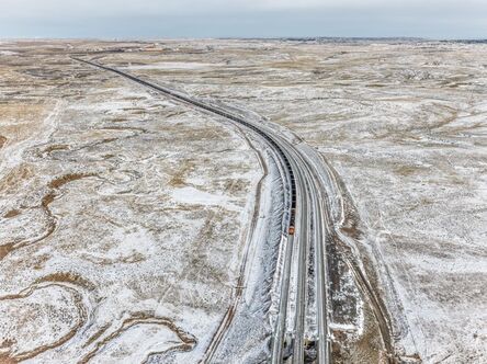 Edward Burtynsky, ‘Coal Train, Near Gillette, Wyoming, USA’, 2015