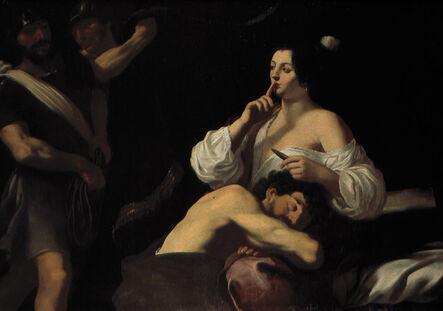Claude Mellan, ‘Samson and Delilah ’, Late 1620s