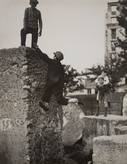 André Kertész, ‘Untitled (Children at play on rooftops, Paris)’, c. 1930