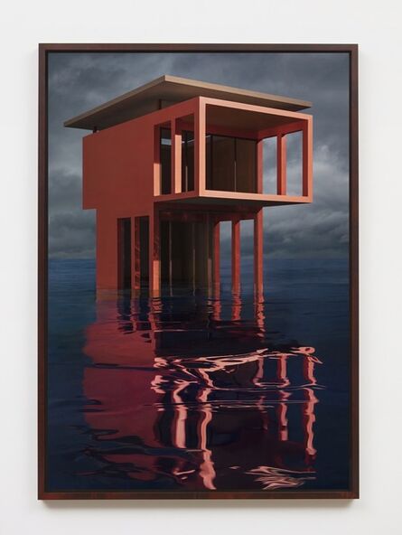 James Casebere, ‘Red/Orange Solo Pavilion’, 2018