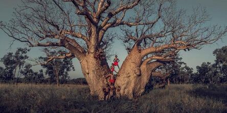 Jimmy Nelson, ‘XLI 19, Nulgit Family, Mowanjum, Boab tree, Derby, The Kimberley, Australia’, 2018