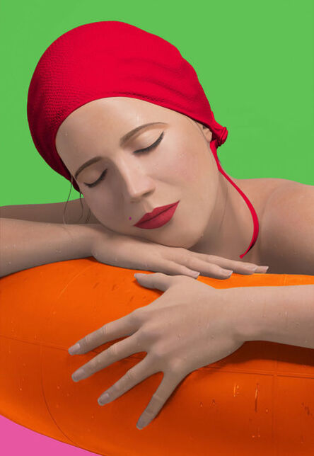 Carole A. Feuerman, ‘Serena with Red Cap’, 2012
