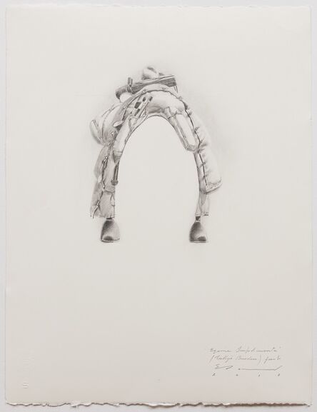 Tim Storrier, ‘'Equine Impedimenta' - Tully's Burden (front)’, 2017