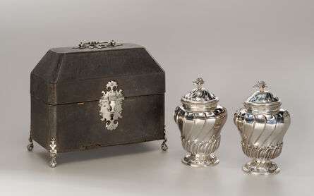 Lewis Herne and Francis Butty, ‘Pair of Tea Canisters with Case’, 1758-1759