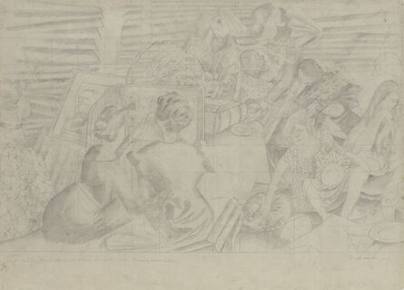 Stanley Spencer, ‘Drawing for the Marriage at Cana’, 1933