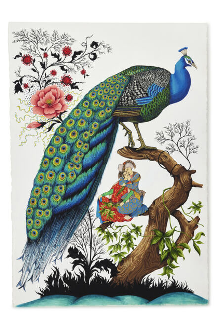 Heather Ujiie, ‘Embrace & Peacock’, 2021