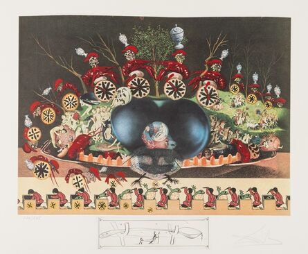 Salvador Dalí, ‘Les Diners de Gala. Les Montres Molles demi Sommeil (Field 77-5.L)’, 1975