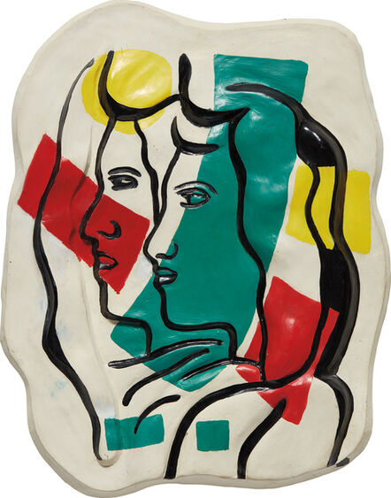 Fernand Léger, ‘Les deux profils couleurs en dehors’, 1952