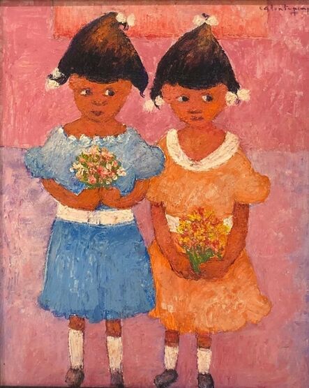Calixte Henry, ‘Two Little Girls’, ca. 1998