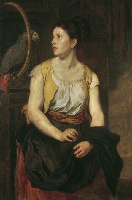 Hans Canon, ‘Girl with Parrot’, 1876