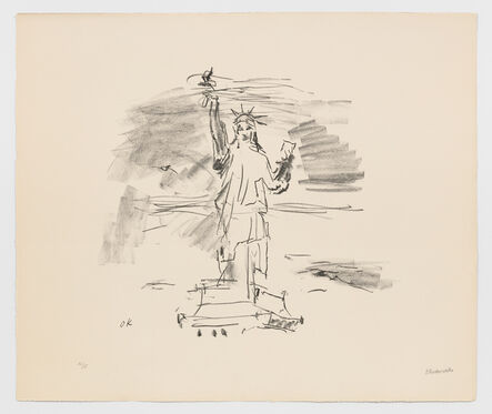 Oskar Kokoschka, ‘Statue of Liberty I’, 1967