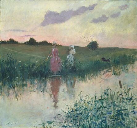 Jean-Louis Forain, ‘The Artist's Wife Fishing’, 1896
