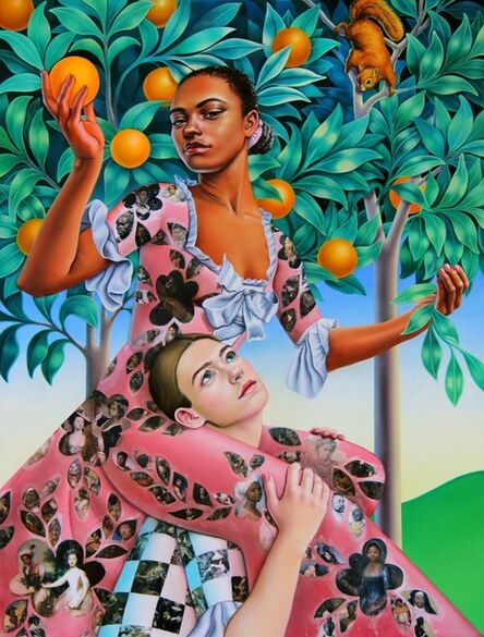 Emma Steinkraus, ‘Picking Oranges (for Dido Elizabeth Belle, Giovanna Garzoni,  and Zaga Christ)’, 2021