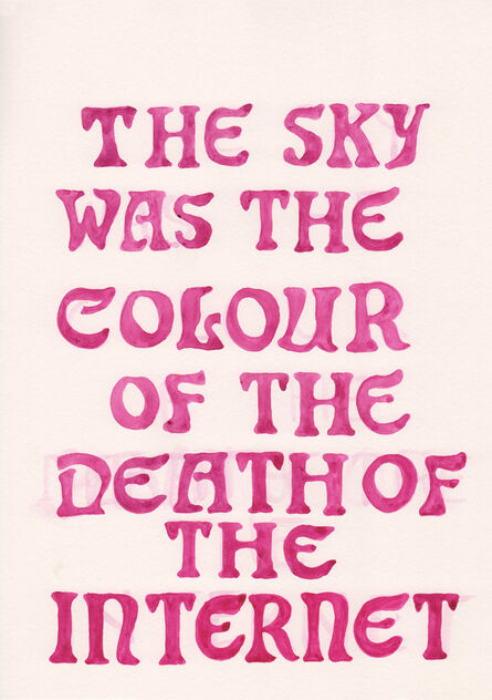 Suzanne Treister, ‘SURVIVOR (F)/The Sky Was The Colour Of Death Of The Internet’, 2016-2019