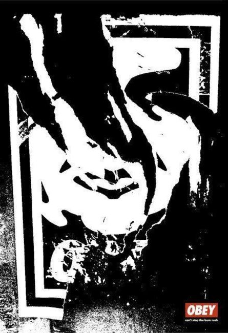 Shepard Fairey, ‘Ripped Face Offset’, 2001