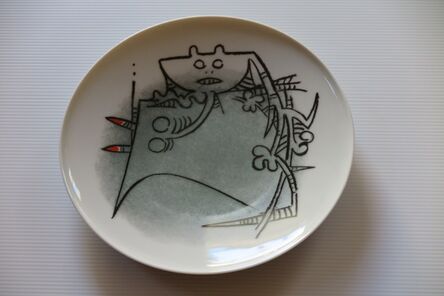 Wifredo Lam, ‘Ceramica di Albisola - 9" plate I’, 1970