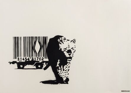 Banksy, ‘Barcode (Black stamp)’, 2004