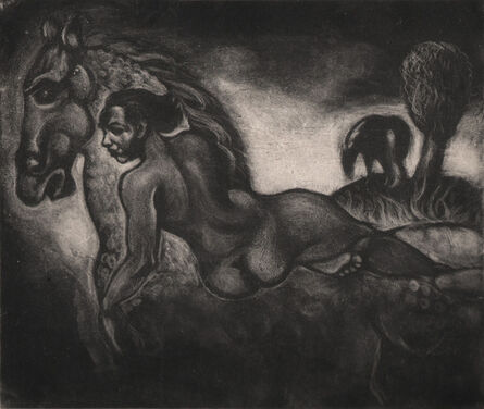 Dox Thrash, ‘Figure on a Horse’, ca. 1940s-50s