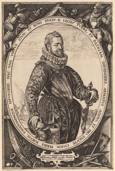 Hendrik Goltzius, ‘Jacques de la Faille’, probably 1589