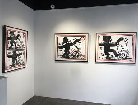 Keith Haring, ‘Untitled 1, 2 and 3 - Complete APARTHEID suite of 3 works (Cantz p.42-43)’, 1985