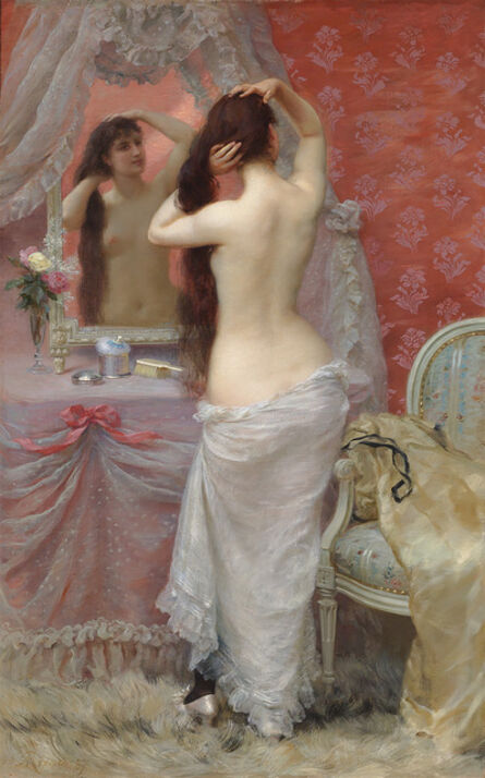 Jean André Rixens, ‘Jeune Femme Nue se Coiffant (Young Nude Styling her Hair)’, 1887