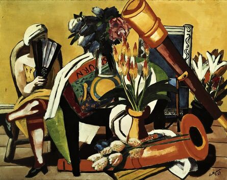 Max Beckmann, ‘Large Still Life with Telescope’, 1927