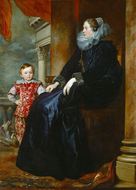 Anthony van Dyck, ‘A Genoese Noblewoman and Her Son’, c. 1626
