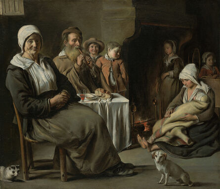Antoine Le Nain, ‘Peasant Interior with an Old Flute Player’, 1642