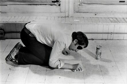 Billy Apple, ‘Negative Cleaning Situation: Cleaning: Floor Tile, Saturday, April 21 1973’, 1973