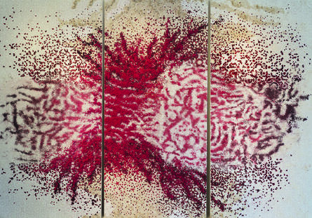 Yasmina Alaoui, ‘Zillij (Red & White), Triptych’, 2015