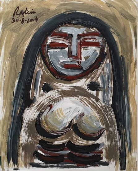 Rabin Mondal, ‘Woman, Acrylic on Board by Modern Indian Artist "In Stock"’, 2014