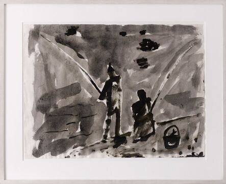 Miquel Barceló, ‘Sin Título (Dos pescadores)’, 1984