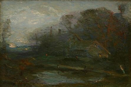 Charles Melville Dewey, ‘Rouch House at Twilight’, ca. 1910