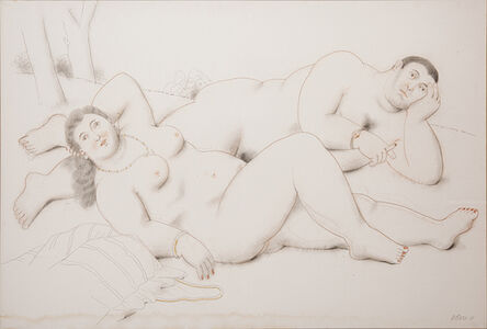 Fernando Botero, ‘Lovers ’, 2010