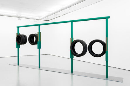 Ângela Ferreira, ‘Crouch-touch-pause-engage (green)’, 2020