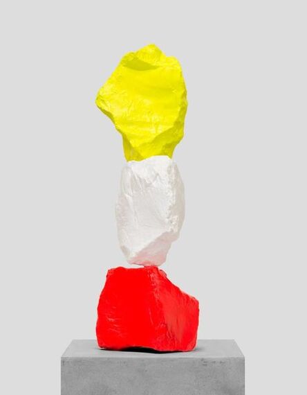 Ugo Rondinone, ‘Small red white yellow mountain’, 2017