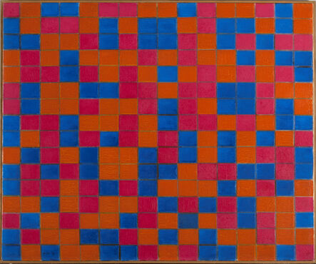 Piet Mondrian, ‘Composition with Grid 8: Checker board Composition with Dark Colours’, 1919