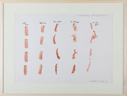 Osvaldo Romberg, ‘1 Typology through five parts of my body’, 1975