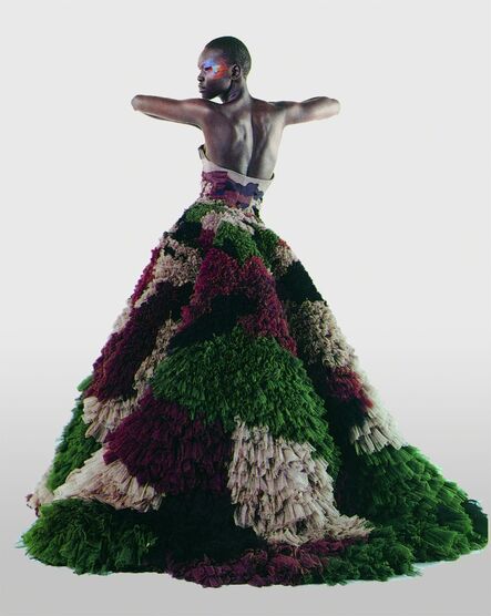 Karl Lagerfeld, ‘Untitled (Alek Wek) Numéro, March 2000 (“Dubar” gown from Jean Paul Gaultier’s “Romantic India” women’s spring-summer haute couture collection of 2000) Photograph by Karl Lagerfeld’, 2000
