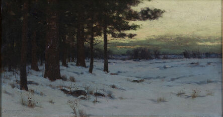 Charles Warren Eaton, ‘Snowy Landscape at Dusk’, 1890