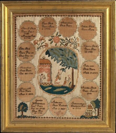 Julia Ann Fitch, ‘Embroidered sampler’, 1807