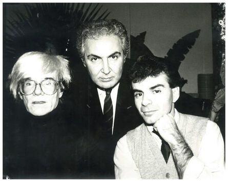 Andy Warhol, ‘Andy Warhol with Tony Shafrazi and Ronnie Cutrone’, ca. 1986