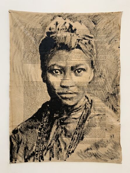 Roméo Mivekannin, ‘Les Âmes du peuple noir, Jeune fille au turban’, 2020
