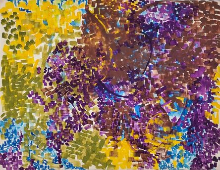 Lynne Drexler, ‘Untitled (Purple/Brown/Yellow)’, 1960