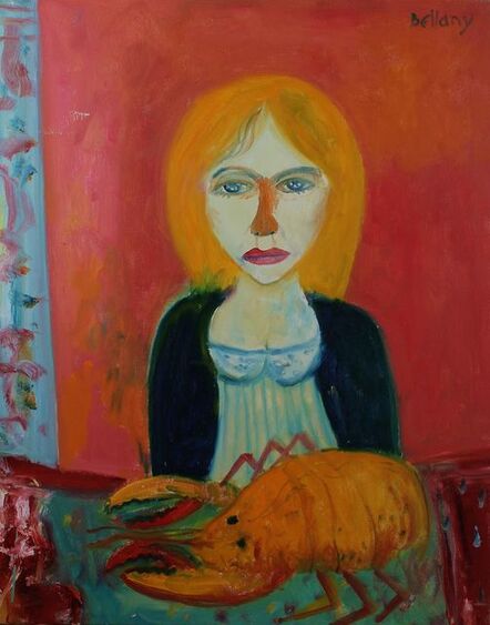 John Bellany, ‘Woman with lobster’