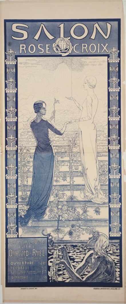 Carlos Schwabe, ‘Poster for the first Salon de la Rose+Croix’, 1892