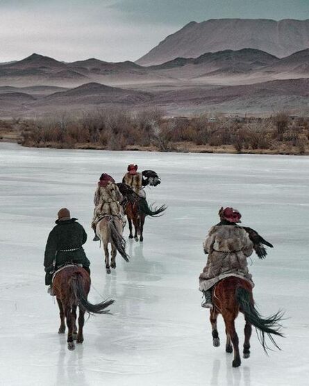 Jimmy Nelson, ‘VI 468 - Kazachs on ice Altantsogts, Bayan Olgii,Mongolia’, 2011