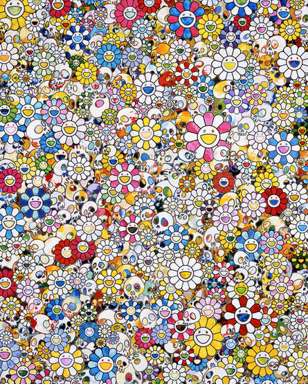 Takashi Murakami, ‘Skulls and Flowers Multicolor’, 2020