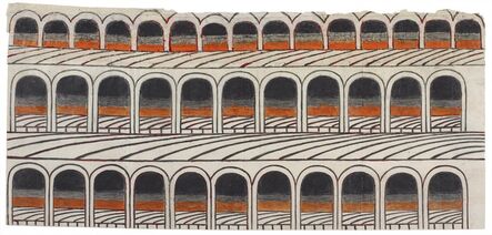 Martín Ramírez, ‘Untitled (Arches)’, 1960